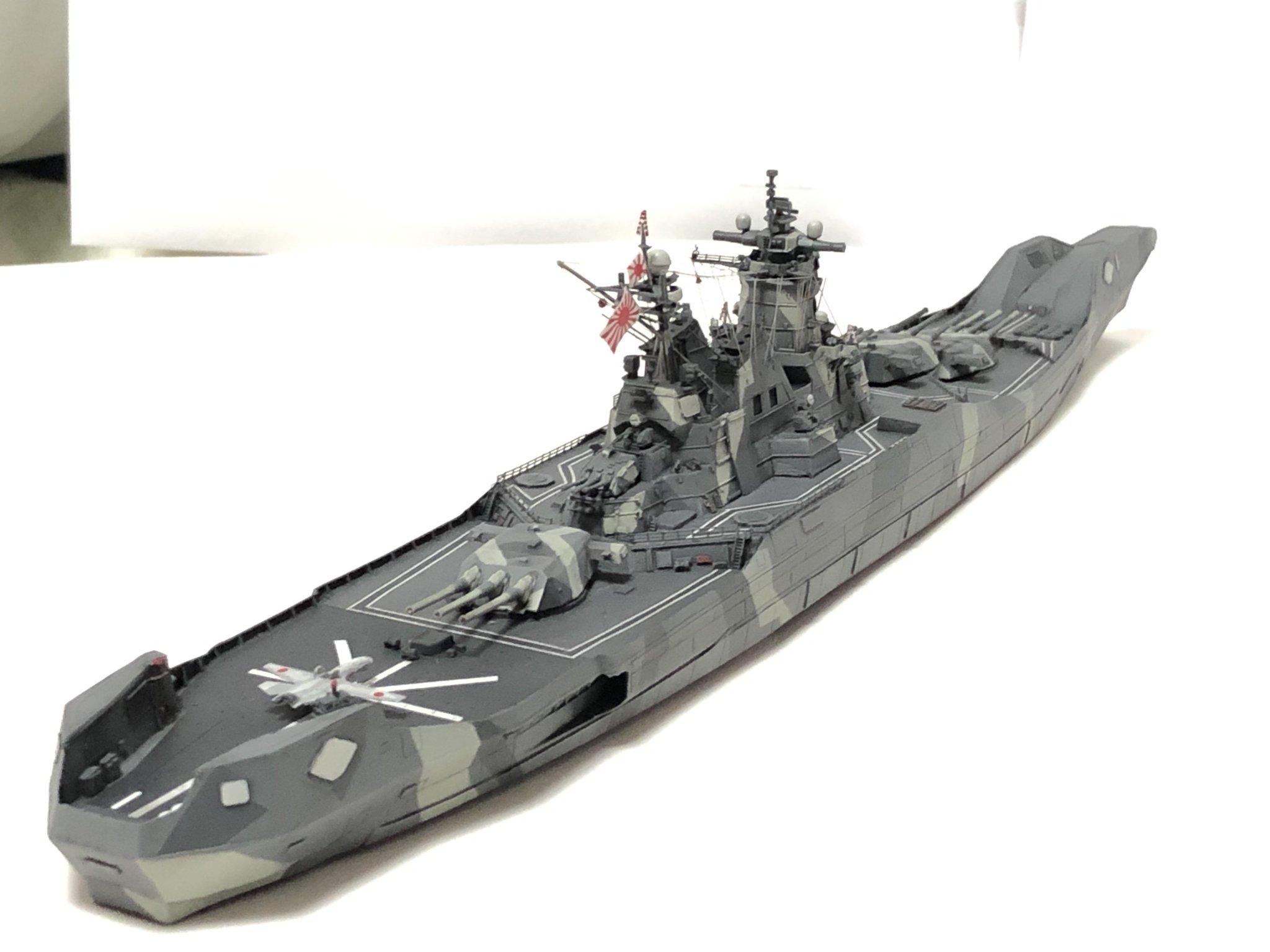 Abrams1991 En Twitter 架空艦 日本海軍戦艦大和xx完成しました 大日本帝国が存続して巡航ミサイルと大口径砲による対地支援を目的に戦艦を維持し続けた 的な船です