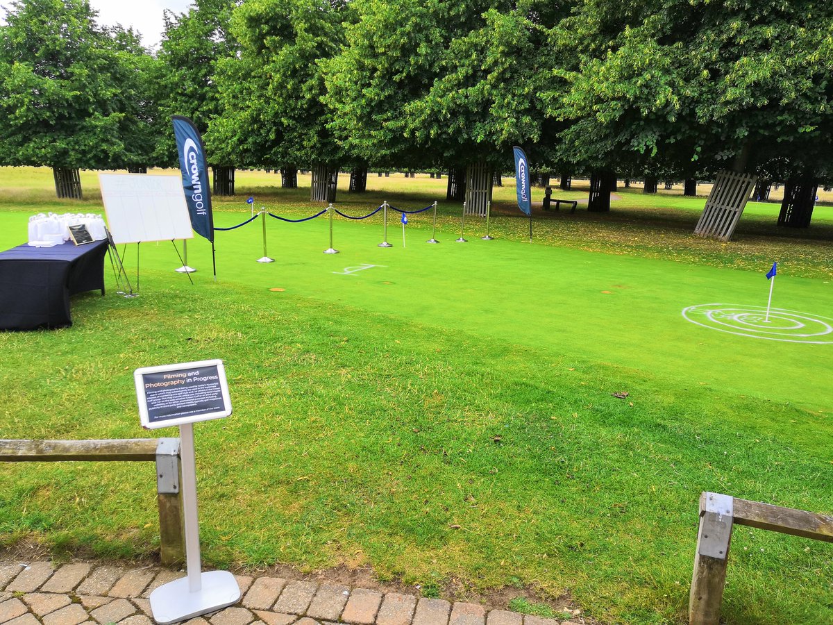 drewb1987's tweet photo. All set for our #Junior100 day @HamptonGC @CrownGolf  11am-3pm. Looking forward to welcoming all the families down to the club. 100 Junior memberships to be won across the whole of the crown group clubs. #junior100 #HCGC https://t.co/W5BECxNdaE