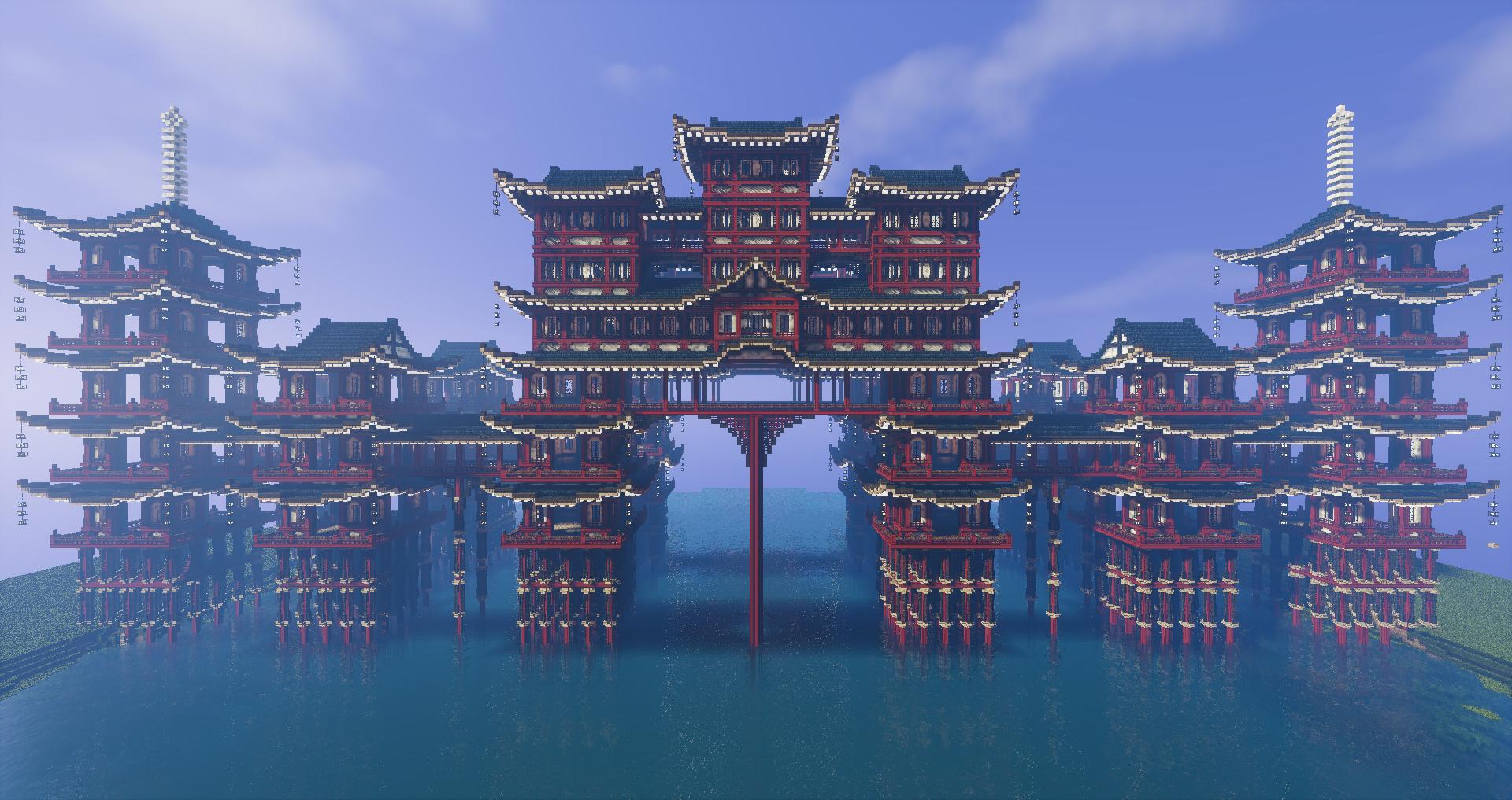 無碍ちゃん Minecraft Cocricot Cocricotで中華建築 要塞橋を作りました 結構がんばったよ T Co J1hbsgx8k5 Twitter