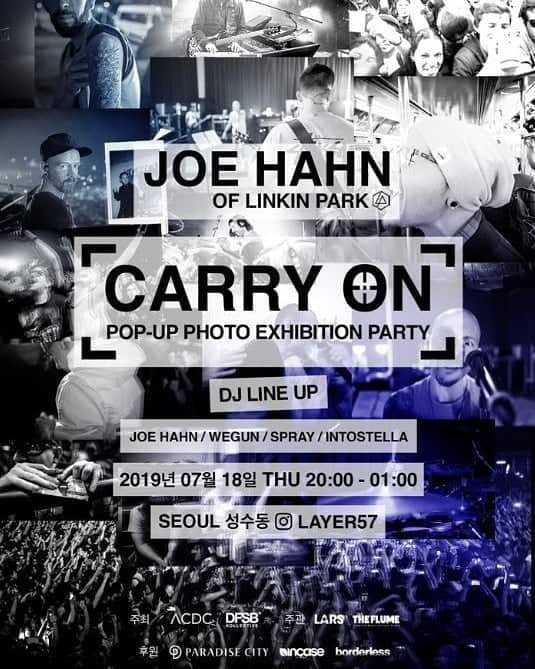 mikeshinoda_de's tweet photo. Am 18.07.2019 macht @joehahnLP mit seiner #CarryOn Fotoausstellung Halt in Seoul, Korea. Ausstellungsort wird das #Layer57Studio sein
✏️TIH
Quelle: @LPAustria Instagram
#LinkinPark
#MikeShinoda
#MikeShinodaGermany https://t.co/ZqOSqj9U0h