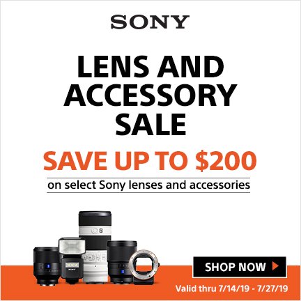 allenscameraPA's tweet photo. Sony Lens and Accessory Sale at Allen's Camera
Save up to $200 on select Sony lenses and accessories!
Visit - https://t.co/1uCRNerchY
Now through 7/27/19
#newlensannouncement #newsonylens #sony135gm18 #sonymirrorlesslemses #sonymirrorless #sonyalpha #bealpha #allenscamera https://t.co/FNLk2TjB3Q