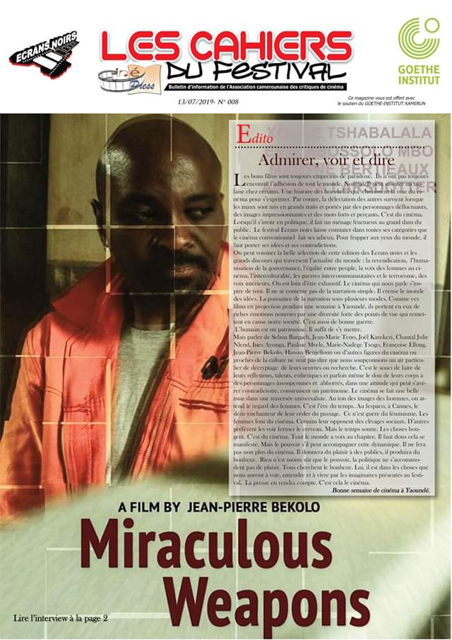 Bonjour :-)
Nous avons débuté avec le premier journal hier.
<a href="/ecrans_noirs/">Festival_ecransnoirs</a>