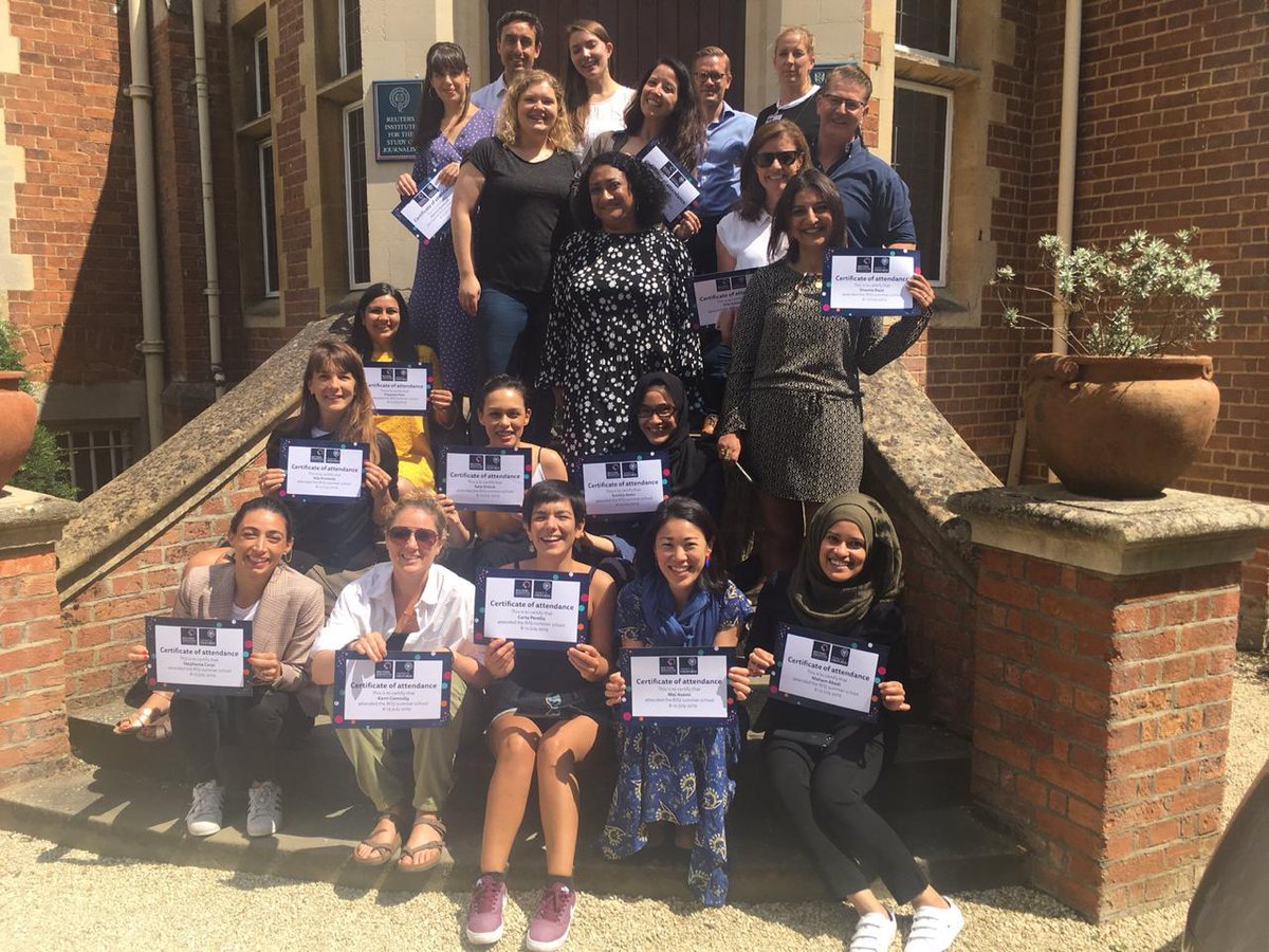 eva_tomara's tweet photo. This week at the @risj_oxford was beyond any expectation! Thank you @MeeraSelva1 and @rasmus_kleis for hosting & giving me the opportunity to share experiences & visions on the future of journalism with such an amazing group! Blessed to be a part of the alumni network #JFellow https://t.co/L7gBUqDCMZ