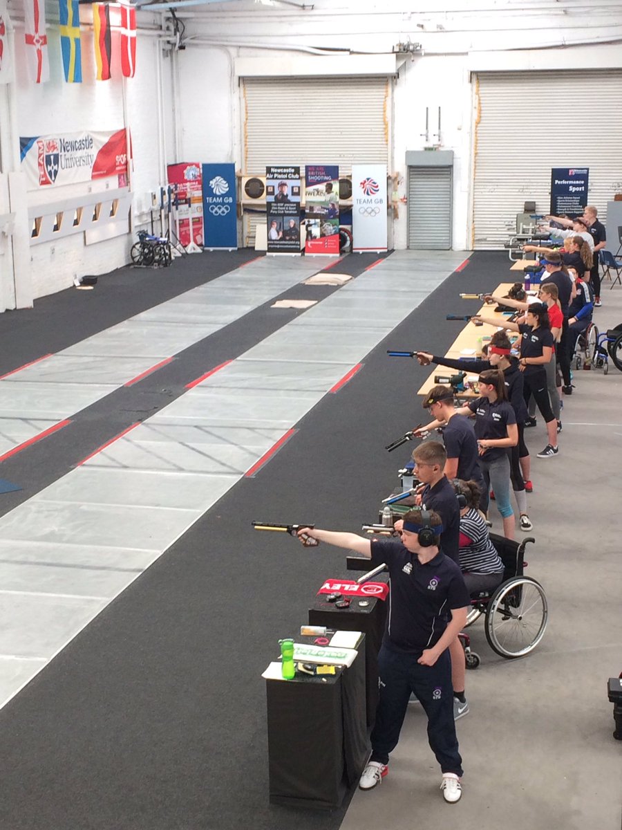 British Shooting Talent Pathway Pistol Development Academy; day 3 of the Newcastle Summer Camp. 20 athletes from across the country training hard and learning! #igobeyond