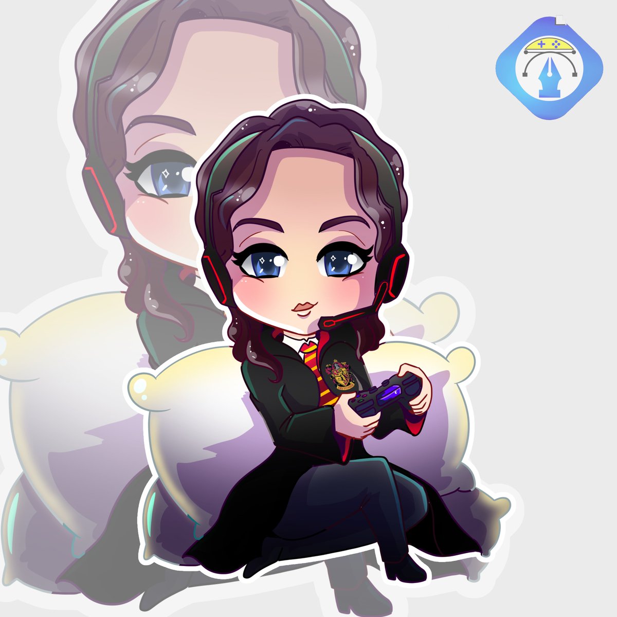 StreamDesigners's tweet image. Real pleasure to work for @SpazzyYazzy1990  !

@StreamDesigners had its first EVER chibi of a beauty made for this Harry Potter &amp;amp; gamer lover 

Any graphics work wanting please drop me a DM

All Copyrights now belong to 
@SpazzyYazzy1990 
 
Enjoy!