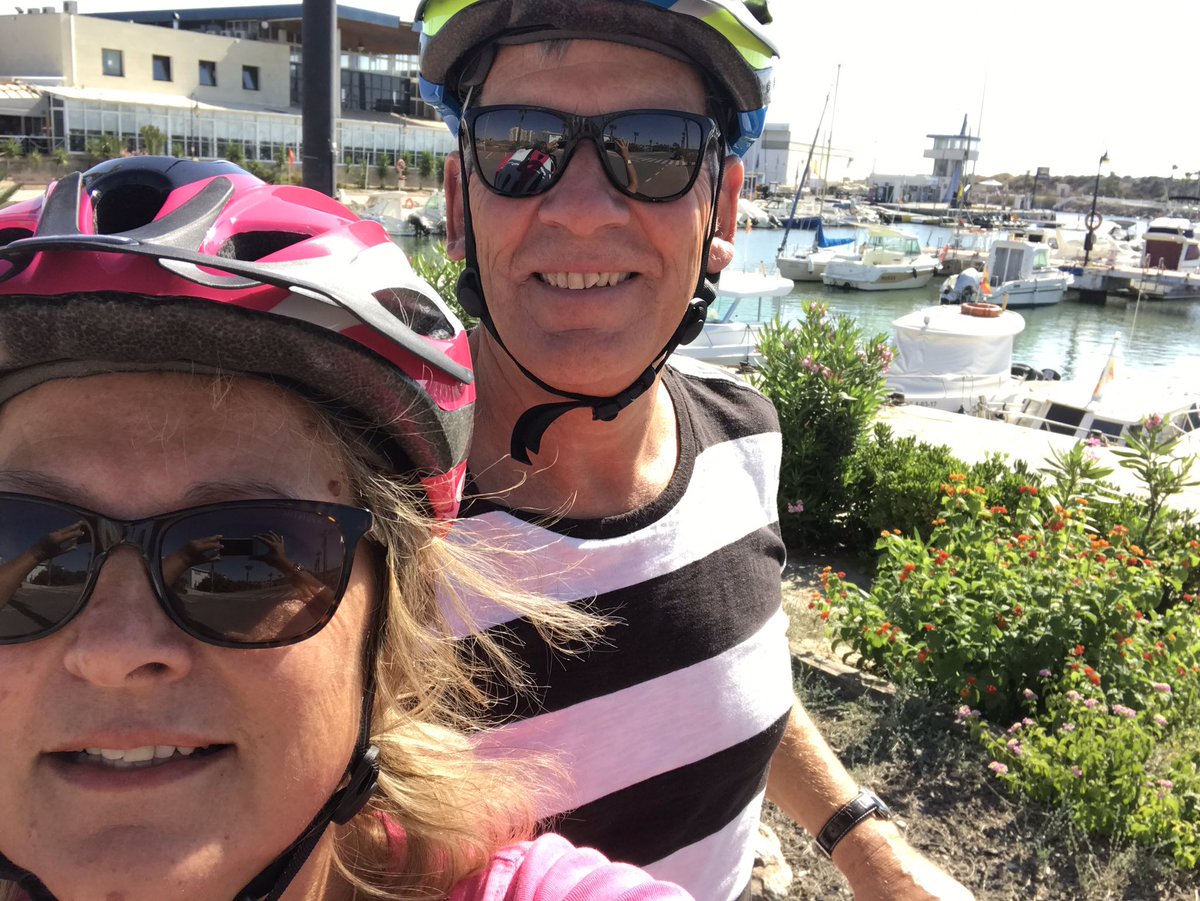 alisontaylor162's tweet photo. Enjoyed our first cycle today in Guardamar on the hybrid bikes we bought last week. Retirement really is hard work lol x https://t.co/350FfNwlkB