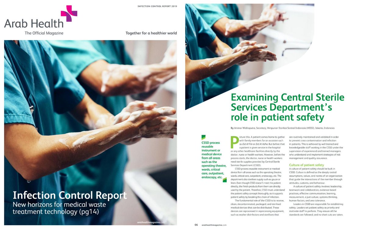 WHXDubai's tweet photo. Read #ArabHealthMagazine’s latest Infection Control Report 2019 to find out more about the breakthrough developments in the industry.
https://t.co/q6N3294FAl
#healthcarenews #infectioncontrol #ArabHealth #AHMagazine #Healthcareforall #DubaiHealth https://t.co/ZMIRhtwYBu