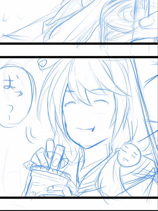 イラストでは普通描かない表情をたくさん描いています。楽しい。 