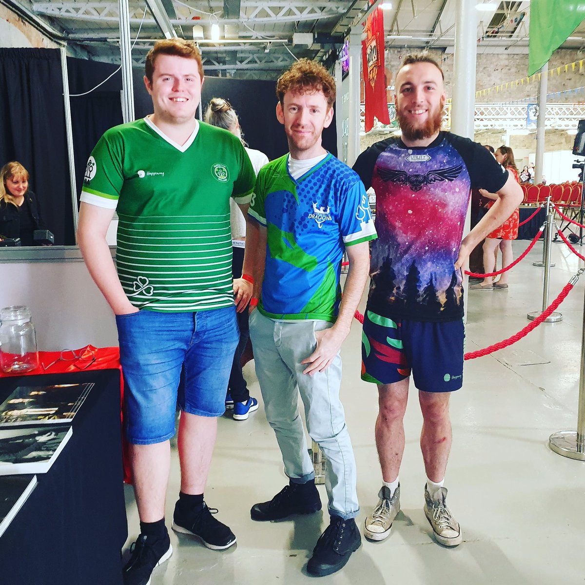 Finally met <a href="/chrisrankin/">Chris Rankin</a> today, who we've finally converted to a Dragon. Thanks to him for humoring us. Support of Irish Quidditch! <a href="/DublinWizardCon/">Dublin Wizard Con</a> <a href="/QuidditchEire/">Quidditch Ireland</a>