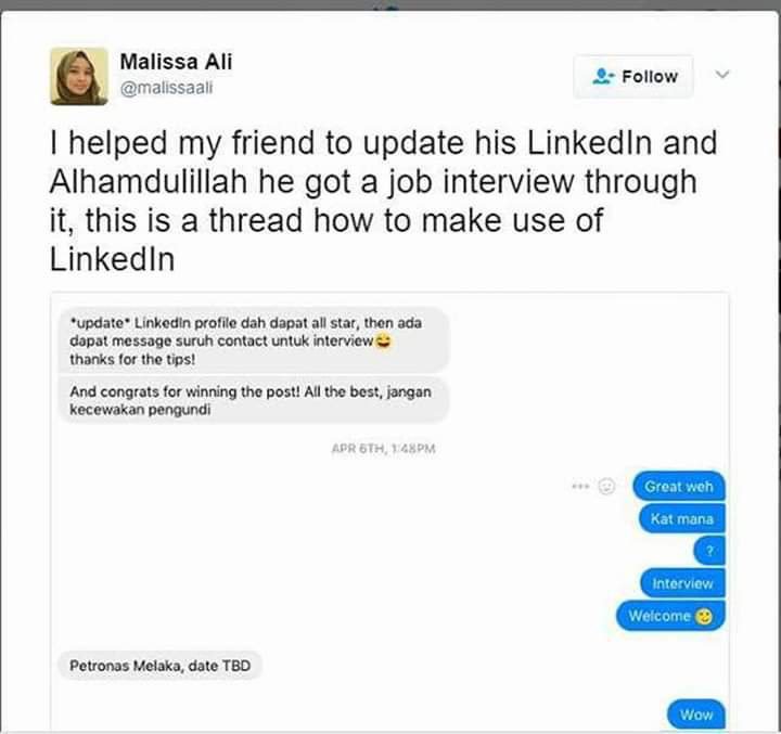 Resume Kreatif On Twitter Bagaimana Cara Nak Guna Linkedin Untuk