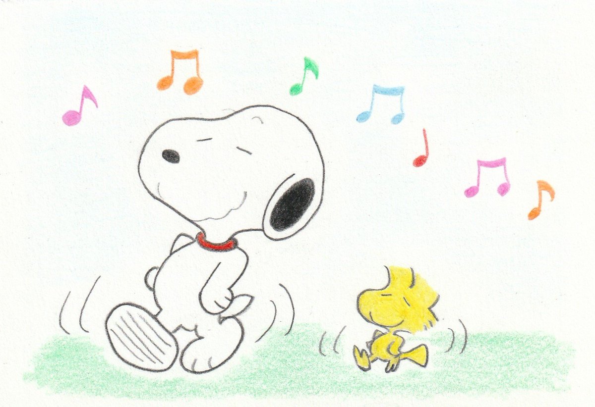 Sima Pa Twitter 幸せのダンス イラスト スヌーピー Illust Snoopy