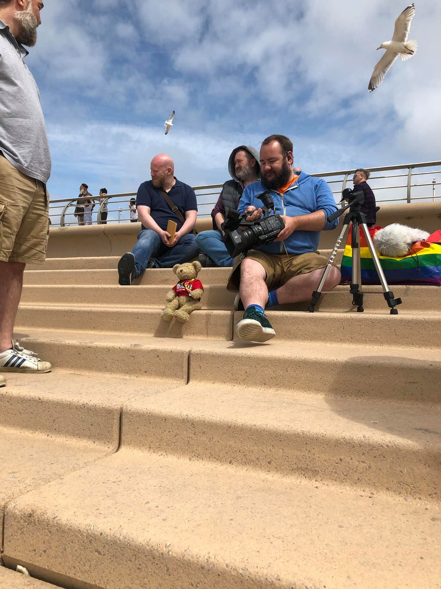 CircularBuggles's tweet photo. made it to Blackpool , hid in the props box ! good job too i had to bale out the directory one from #circularbearproject honestly amateurs need me on set to teach them the basics !!! all about framing sweety honestly they mean well but they need guiding #clulessproductionbears https://t.co/IdZCGMYsFY