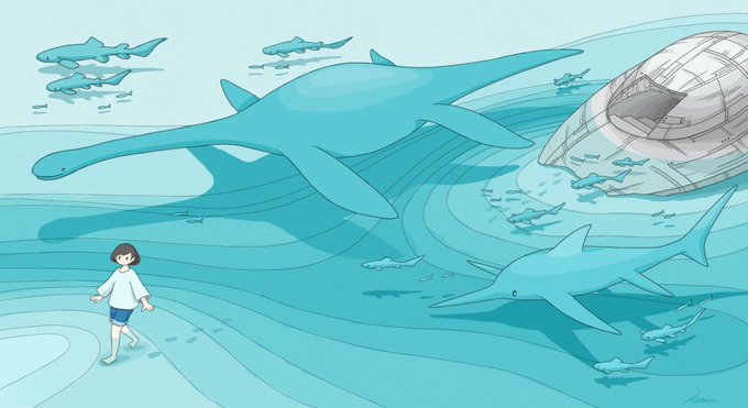 「aqua theme」 illustration images(Latest)｜12pages