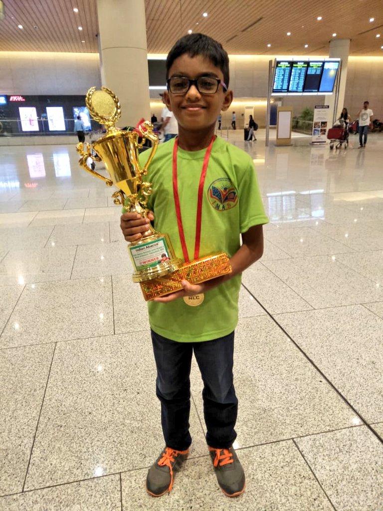 CommunityBandra's tweet photo. Proud moment for our #Bandra boy Aaron Fernandes from St. Stanislaus High School Bandra who came out  2nd Runner-up at the All India National level Abacus  Mental Maths competition held at the World Trade Center in Chennai. #Congratulations #BornForGreaterThings #ManForOthers https://t.co/HuQzf2uBsQ