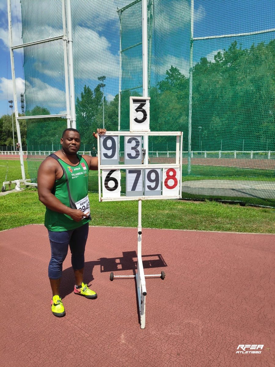 atletismoRFEA's tweet photo. Latigazo de @Loismaikel1 en disco en el Campeonato de Euskadi: 67.98 (4° en el ránking mundial 2019 y 2° español de todos los tiempos) 👏👏👏 https://t.co/JL8LrmK0jB
