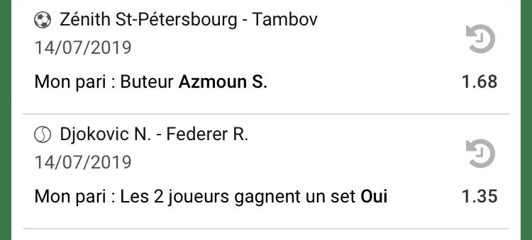 MarcelPronos's tweet image. ❖ #Doubletamise ❖

🇷🇺 ❖ Azmoun buteur (Zénith) ⇢ 1,68
🏴󠁧󠁢󠁥󠁮󠁧󠁿 ❖ +3,5 sets Fed - Djo ⇢ 1,35

CT ❖ ⇢ 2,27

 ❤️♻️

#Teamparieur