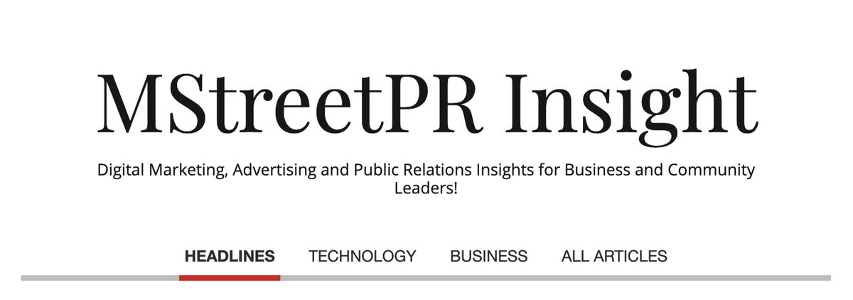 MStreetPR launches new weekly digital marketing, advertising and public relations newsletter for emerging business and community leaders. For more details, visit mstreetpr.com/insight. #newsletter #digitalmarketing