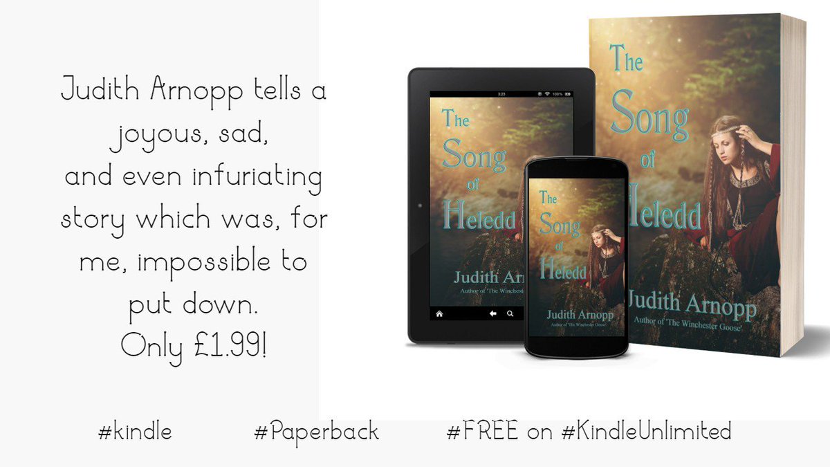 JudithArnopp's tweet photo. Heledd's infatuation for a travelling minstrel triggers a chain of events that destroys two kingdoms and brings down a dynasty.

https://t.co/MARP849efF      #historicalromance #beachread #KindleUnlimited          #histfic #summerreads https://t.co/C8kD13eGtS