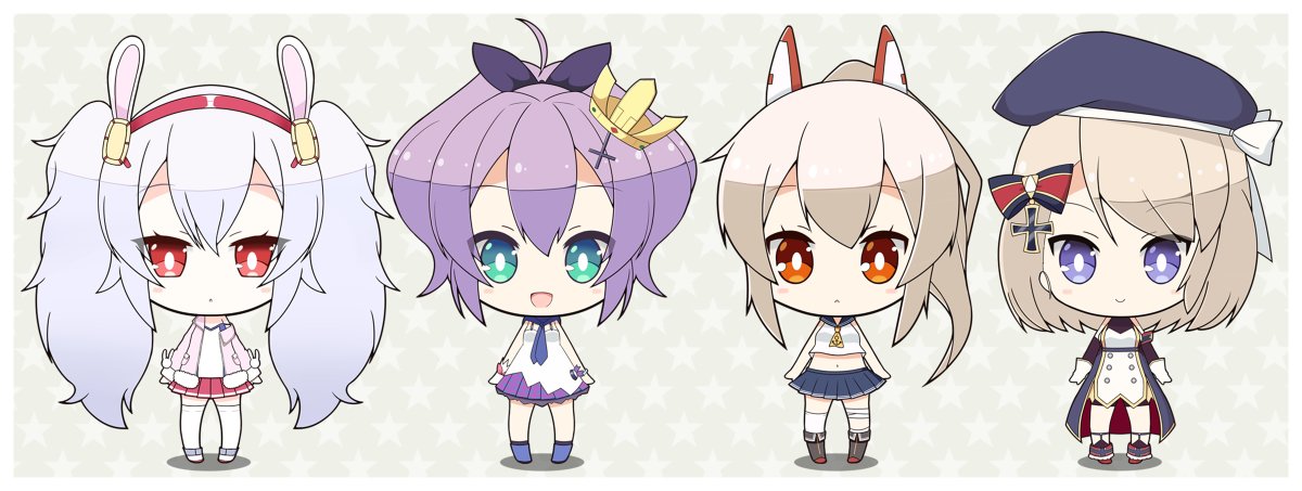 ジャベリン・綾波・ラフィー・Z23の4人が集合！ TVアニメ