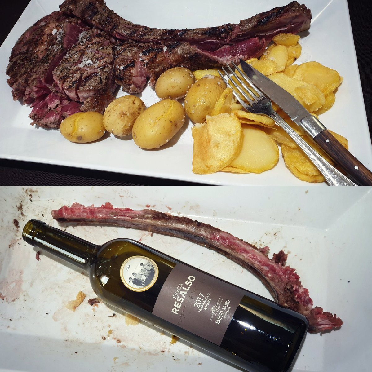 Tomahawk con <a href="/emilio_moro/">Bodegas Emilio Moro</a> en <a href="/Asador_MQuinto/">𝔸𝕤𝕒𝕕𝕠𝕣 𝕄𝕠𝕟𝕥𝕖𝕢𝕦𝕚𝕟𝕥𝕠</a>... una imagen vale más que mil palabras...

#Tomahawk #foodlover 
bit.ly/2JMECvg