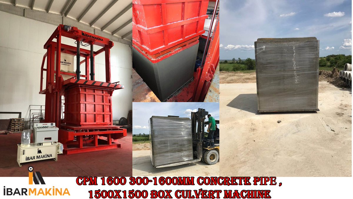 en_ibar's tweet photo. video : CPM1600 Concrete pipe and box culvert machine #concretepipemachine #concreteboxculvertmachine  
 https://t.co/jBtOGCs9Gd https://t.co/C1I9B4tCNK
