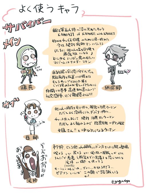 五人格のtwitterイラスト検索結果 古い順 五人格のtwitterイラスト検索結果 古い順