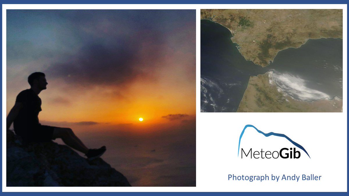sassworkz's tweet photo. MeteoGib gave plenty of heads-up last week on the incoming Saharan Dust/  #Calima episode which intensified during the Natwest Island Games in #Gibraltar - here we see a view from below, a great photo thanks to @AndyBaller16 during his stay - plus a view from above via NASA https://t.co/CuYSHeSqjn