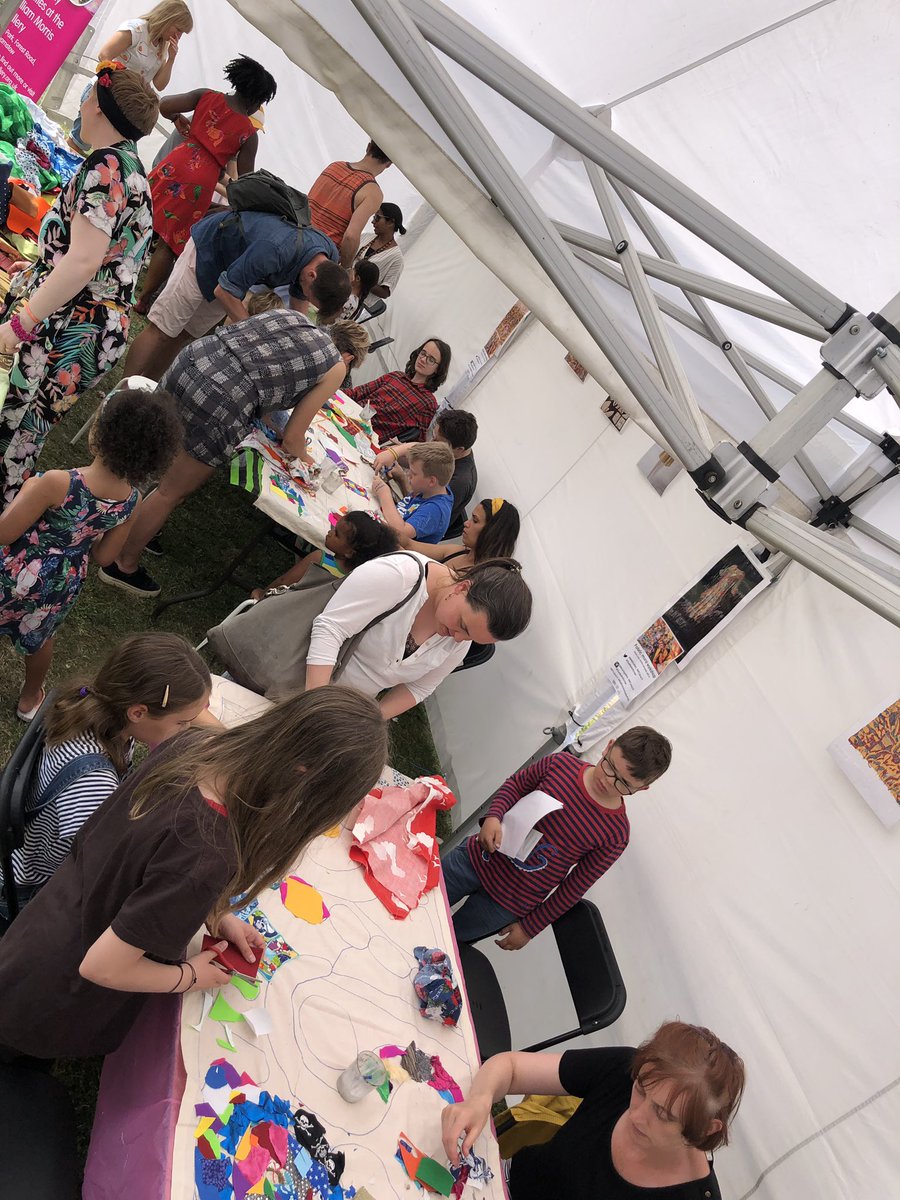 WMGallery's tweet photo. Day 2 of the #WalthamstowGardenParty come say hello + join us in creating some large fabric hangings led by @TheMakeEscape #wfculture19 https://t.co/FyorwyL8bS