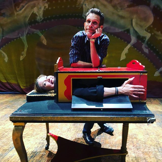 magicassistant's tweet photo. Happiness level over the top!!! My first thin model sawing and it’s DOUG HENNINGS?!?!!? https://t.co/TLpzNsx8p9