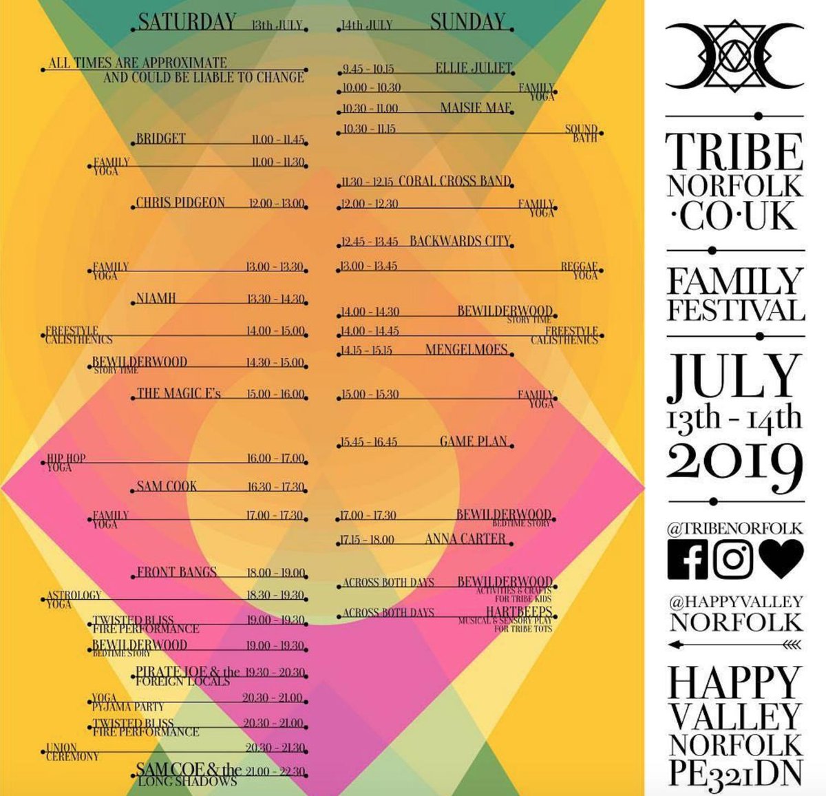 This Sun 14th July I'm performing at <a href="/tribenorfolk/">Tribe Norfolk</a> Weekend, a local festival hosted at <a href="/NorfolkVenue/">Happy Valley Venue</a>. There'll be live music from <a href="/Maisiesingsoff1/">Maisie Mae</a>, plus workshops &amp; much, much more! I’ll be "closing" the festival at 5.15pm. Tickets are on the gate! tribenorfolk.co.uk/tribenorfolkwe… 🌳🏕🎤