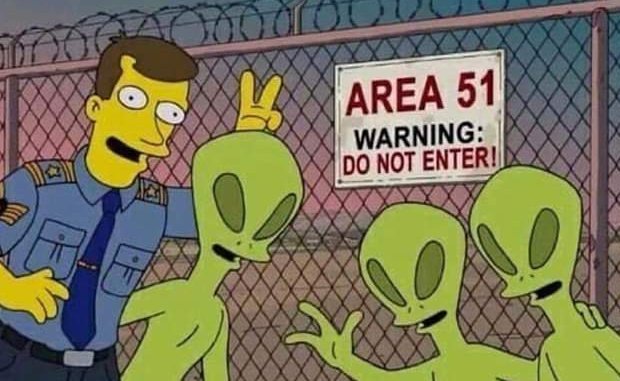 Another Simpsons prediction about to come true 😜 #Area51
