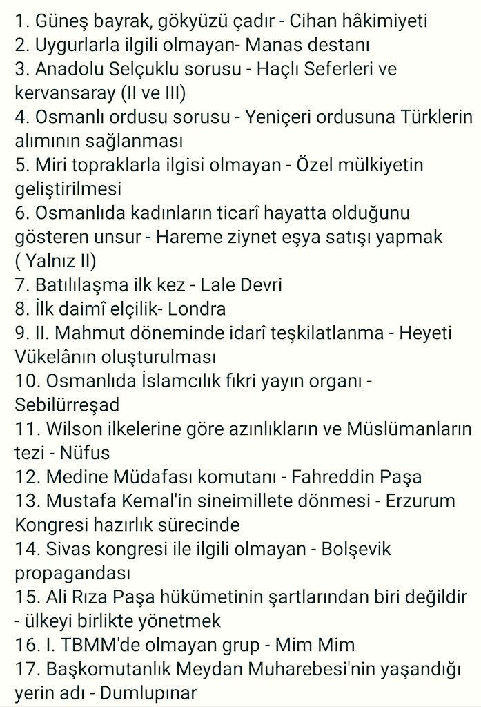 MaralErkanCan's tweet photo. #kpss2019 Tabir-i Caizse beklenen Tarih Cevapları ;) #kpss2019 https://t.co/tIl7ZbFQaW