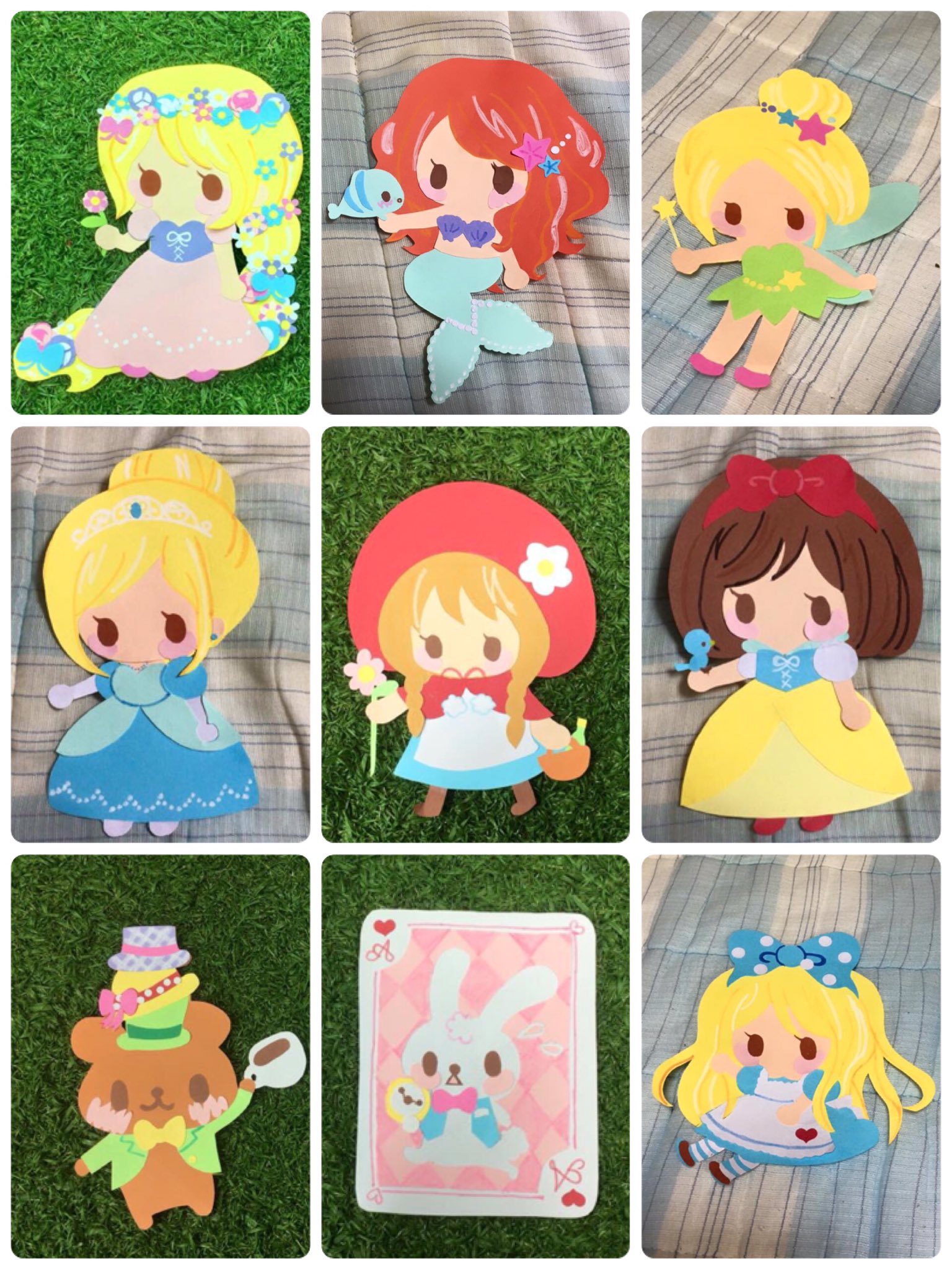 Haruna0404 No Twitter こちらは リトル フェアリーテイル の絵を使って作ったディズニープリンセスの壁面切り絵と プーさん プーさんとラプンツェルは結構作るの大変でした 保育園壁面 リトルフェアリーテイル ディズニープリンセス 製作大好き T