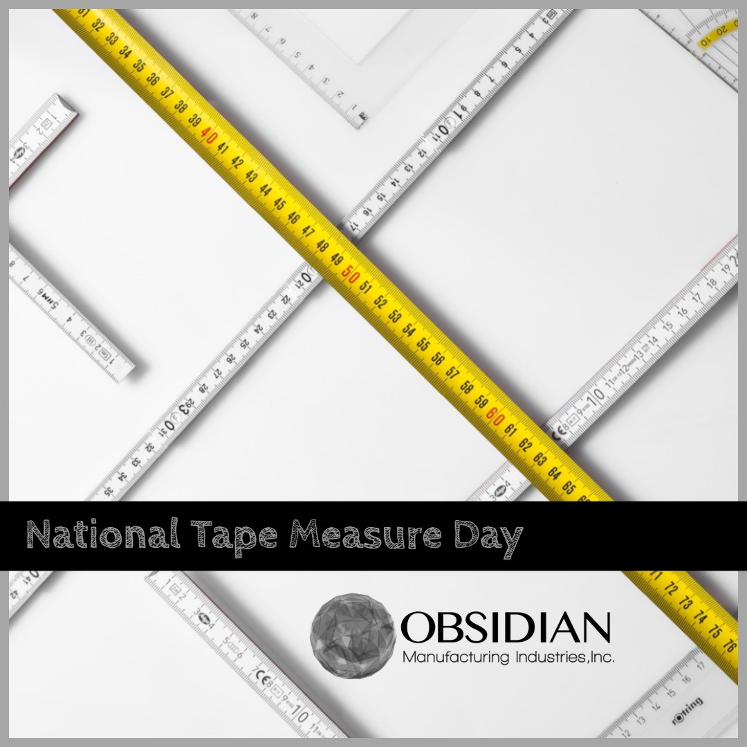 ObsidianMfg's tweet photo. Ode to our tape measure today---Alvin J. Fellows of New Haven, Connecticut made our lives much easier on July 14, 1868. #ObsidianMFG #RockfordIL #MadeinRockford #AmericanMade #Manufacturing #GrindShop #SurfaceGrinding #MachineTool #LiftMagnet #RotarySurfaceGrinder https://t.co/hcZo7XrX1g
