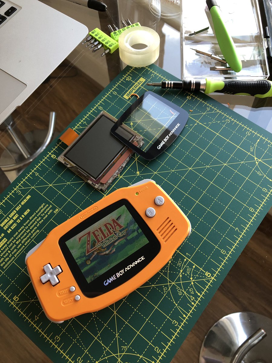 The soldering is ugly but it works. My GBA is now backlit!