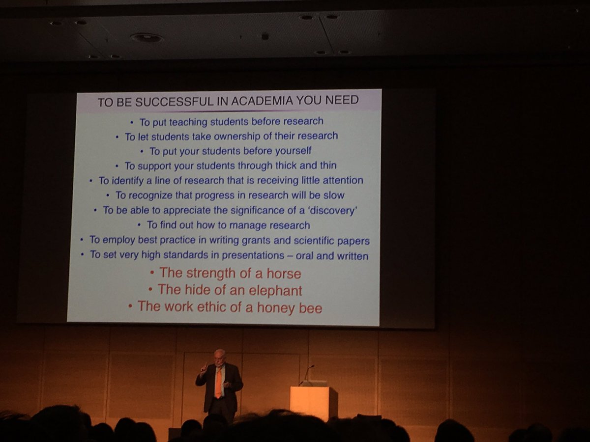 AitorSainz's tweet photo. In this photos, you can find some pieces of advice from Sir James  Fraser Stoddart  @sirfrasersays @NorthWesternU on how to be successful in academia, in life and how to be cool. @ESOC2019 #ESOC2019 #ESOCWien https://t.co/7ADSpiGrbW