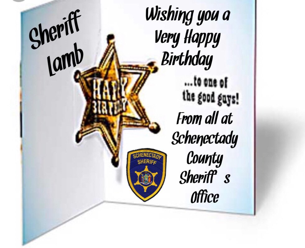 schenectady_s's tweet photo. Wishing my Brother @sherifflamb1  a very Happy Birthday from all of us here at #SCSO #SchenectadyCountySheriffsOffice Have a great one Brother @NYSheriffs @NationalSheriff @NatPoliceAssoc @LivePDNation @LivePD_LEOS @MCSheriffs @LivePdBlueLine @LivePdFans @PatrolPd @BlueIrishAngel https://t.co/cQSq7KbW7t