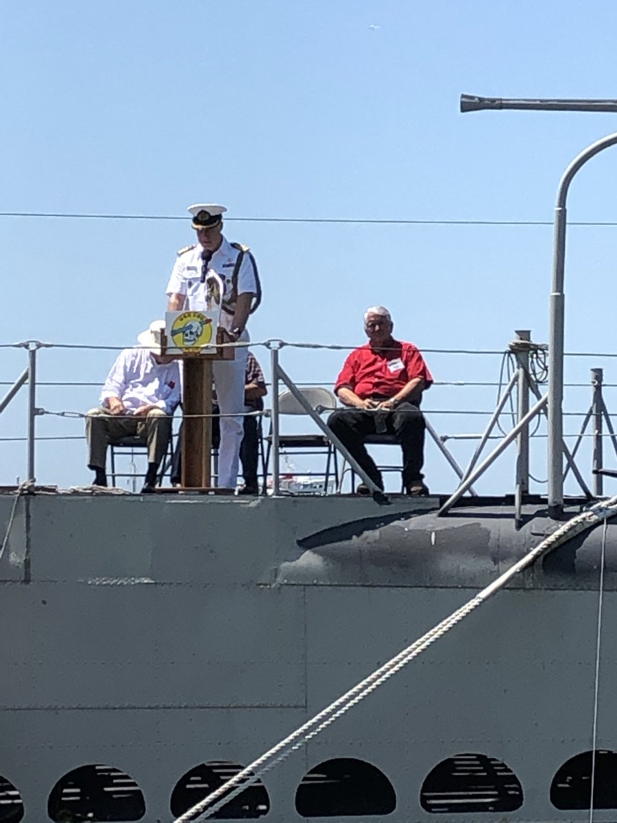 NLintheUSA's tweet photo. Consul General Louis Piët, Naval Attaché Captain @HugoAmmerlaan, and Honorary Consul Peter Andrè de la Porte represented the Kingdom of the Netherlands at the rescue commemoration of #USSCod in #Cleveland, Ohio yesterday. https://t.co/epuZlgJwUe