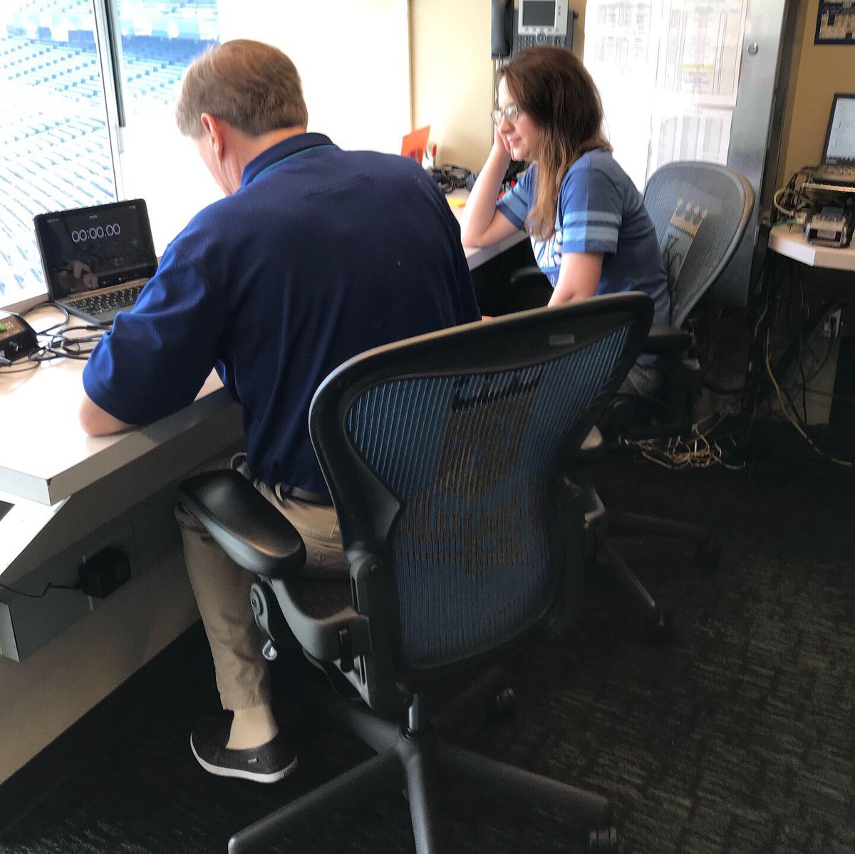 DrLaurenNye's tweet photo. Radio interview with Steve Stewart of Kansas City Royals Radio Network! So much fun! We are heading over to Gate D now to check out the @kucancercenter Women’s Cancer Awareness Day at the K! Let’s Go @kcroyals!!! ⚾️ https://t.co/UNnvg0W4dO