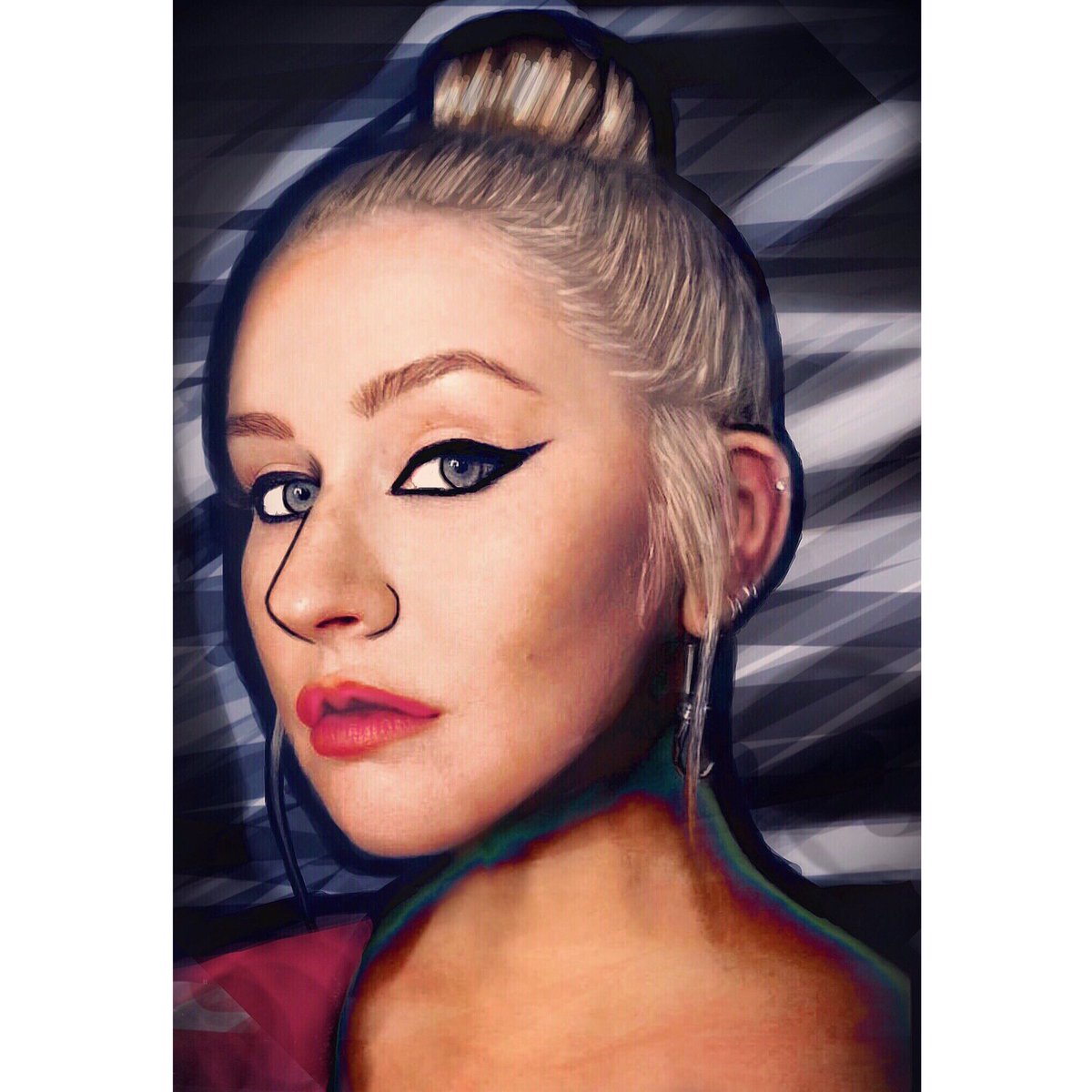 KarlosXtina's tweet photo. EDIT vs ORIGINAL • what do you guys think? Be honest. #Xedit #Xtina #Fighters https://t.co/WjbB4L2zJ5