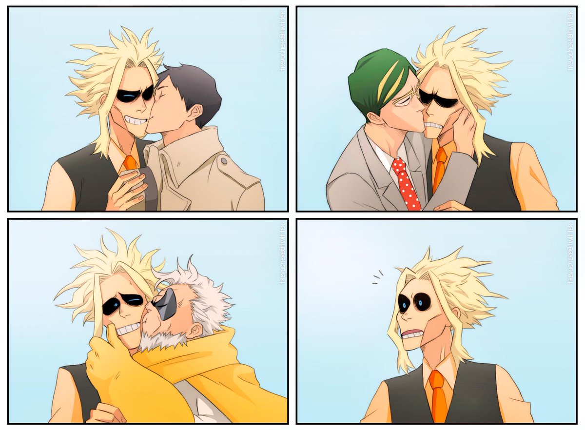 Kiss your hero day! and nobody deserves more smooches than Toshinori ? 