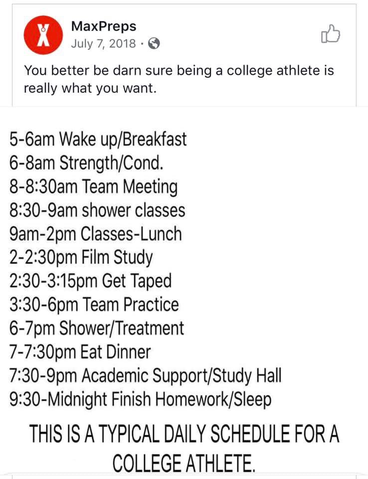 TheStringTeam's tweet photo. Attention all high school players they don’t like waking up in the morning. https://t.co/6eiUpBx7Fq