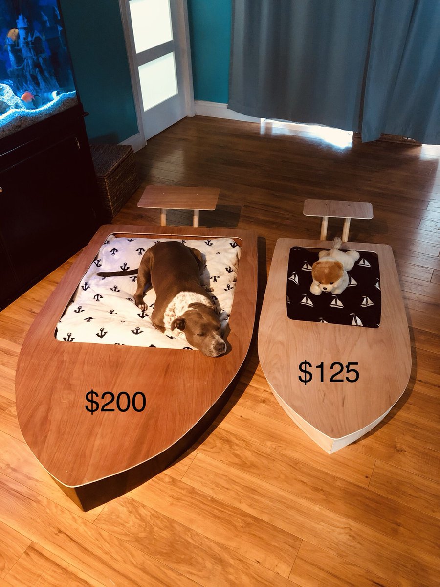 boat dog bed