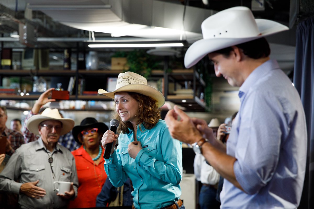 .<a href="/JustinTrudeau/">Justin Trudeau</a> was on hand to thank dedicated supporters at our #CalgaryStampede reception yesterday. Thanks for everything you do to build a better future, for Albertans and all Canadians!