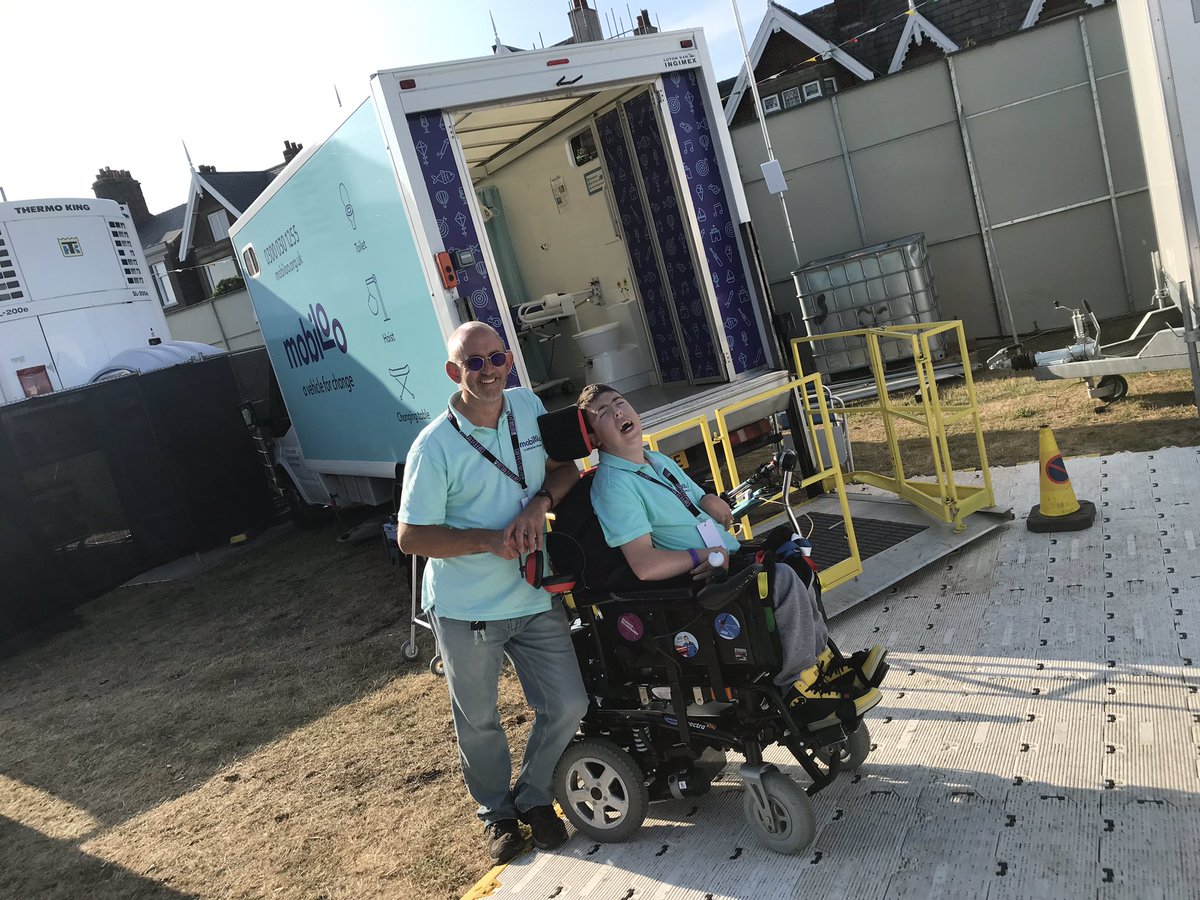 welshmanupnorth's tweet image. It’s my final day with @MobilooUK 🚛at @LythamFestival #LF10 &amp;amp; it’s been an amazing week! Great to see so many people enjoying their nights out with family, friends &amp;amp; carers, knowing that there is a fully accessible #changingplaces toilet facility right here when they need it! 👍🏻