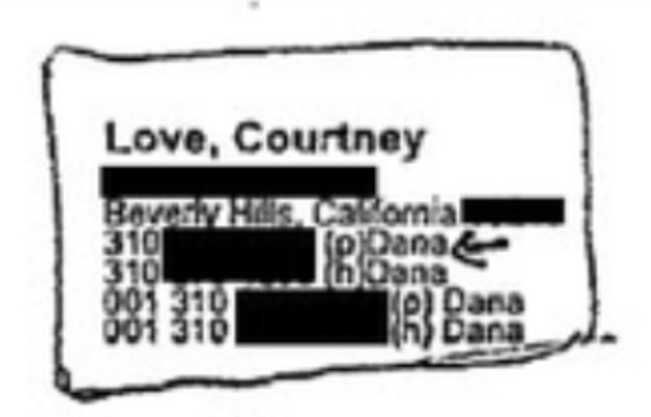 And did you notice the little arrow in Courtney Love's entry pointing to Dana? Well, that is Dana Giacchetto, an investor in Digital Entertainment Network, the company in the Bryan Singer lawsuits, where Singer and other investors were charged with molesting underage boys.