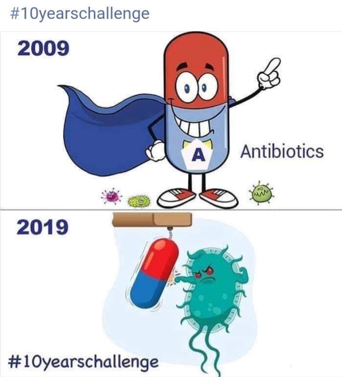 DrSanaeBendada's tweet image. الاشخاص التي تلجأ إلى المضادات الحيوية دون استشارة الطبيب و في ضل التداوي الذاتي #automedication ...انتم تصعبون علينا المهمة لاحقا ...لان الجسم عندما يتعود على مضاد حيوي معين مع مرور الوقت يقوم الجسم بتطوير نوع من المقاومة #Resistance ضد هذا المضاد الحيوي