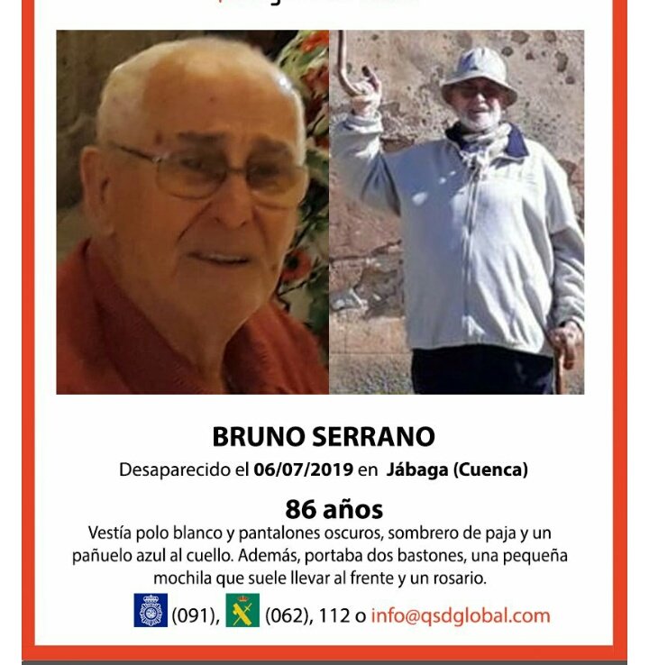 Mi padre continúa desaparecido.
La colaboración ciudadana es fundamental.
Muchas gracias a todos por la difusión en Twitter. Os pedimos que sigáis ayudando en su búsqueda.
Y, ante todo, GRACIAS por el apoyo y cariño que nos dais.