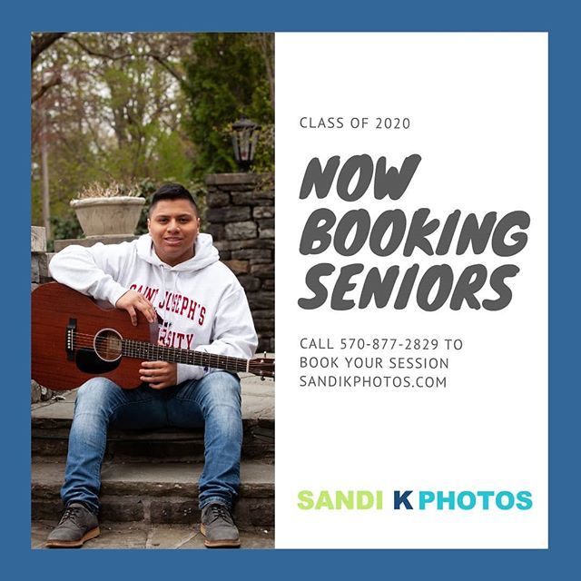 It's time to book your senior portrait session! Let's think of somewhere cool to shoot! I'm always up for new adventures! Send me a message or call 570-877-2829 to book your session. 
#senior #highschoolsenior #seniorpictures #seniorportraits #570 #classof2020 #scrantonphoto…