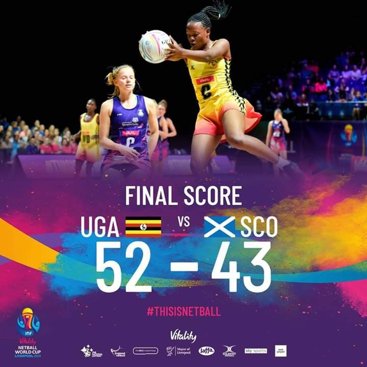 faridahNT's tweet photo. 2019 is our year #Uganda in sports. 
Congs she cranes to the next stage in the 2019 Netball world cup in Liverpool (England). Thank you for lefting our flag higher 🇧🇪
#ProudUgandan https://t.co/ZQy9e6Ykse